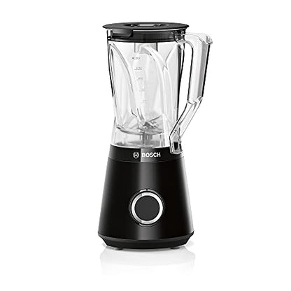 Bosch MMB6141B Standmixer VitaPower Serie 4, 1200 W, 30,000 U/min, 1,5 L Behälter Tritan, Schwarz & Set ToGo-Flasche MMZBTK1B, Smoothie-ToGo-Flasche