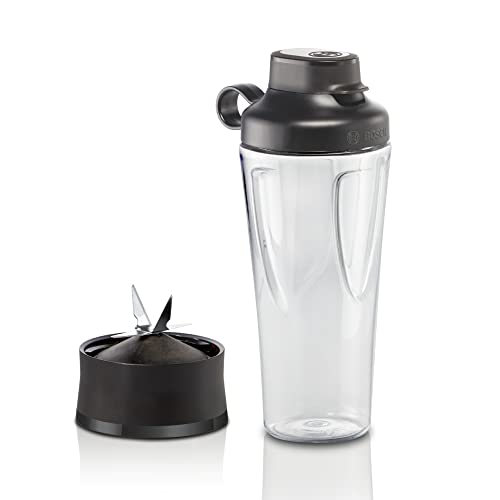 Bosch MMB6141B Standmixer VitaPower Serie 4, 1200 W, 30,000 U/min, 1,5 L Behälter Tritan, Schwarz & Set ToGo-Flasche MMZBTK1B, Smoothie-ToGo-Flasche
