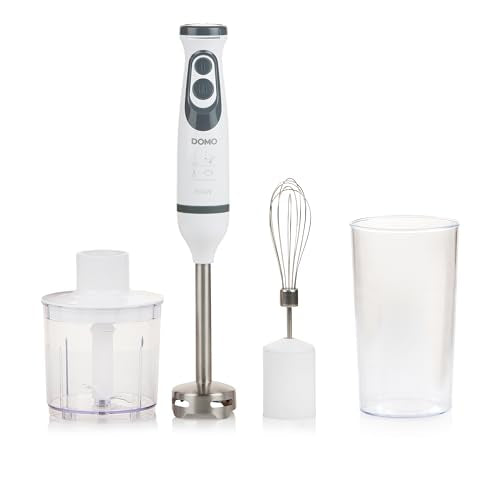 DOMO DO1089M Mixer-Set 3-in-1 600 W inkl. Messbecher weiss/grau