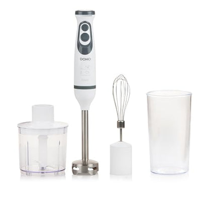 DOMO DO1089M Mixer-Set 3-in-1 600 W inkl. Messbecher weiss/grau