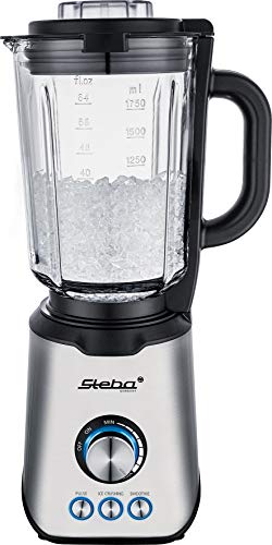 Steba Standmixer MX 4 PLUS | 1200 W Hochleistungsmotor | Hitzebeständiger Glasbehälter mit 1,75 L Volumen | 3 Automatikprogramme (Smoothie, Crushed