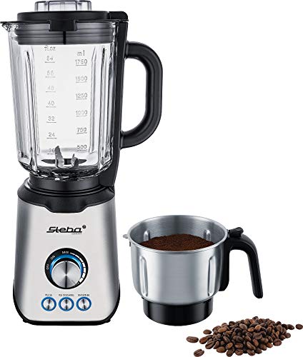 Steba Standmixer MX 4 PLUS | 1200 W Hochleistungsmotor | Hitzebeständiger Glasbehälter mit 1,75 L Volumen | 3 Automatikprogramme (Smoothie, Crushed