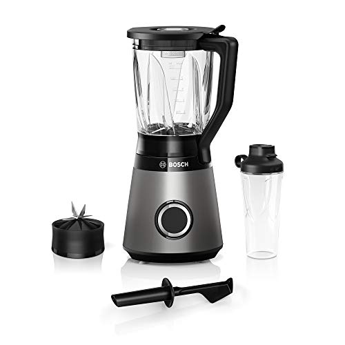 Bosch Standmixer VitaPower Serie 4 MMB6174S, 1200 W, silber & Bosch ToGo-Flasche MMZBT01B, Smoothie-ToGo-Flasche 0,6 L, bruchsicher, robust