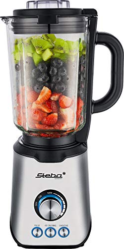Steba Standmixer MX 4 PLUS | 1200 W Hochleistungsmotor | Hitzebeständiger Glasbehälter mit 1,75 L Volumen | 3 Automatikprogramme (Smoothie, Crushed