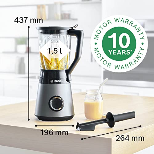 Bosch Standmixer VitaPower Serie 4 MMB6172SN & ToGo-Flasche MMZBT01B, Smoothie-ToGo-Flasche 0,6 L, bruchsicher
