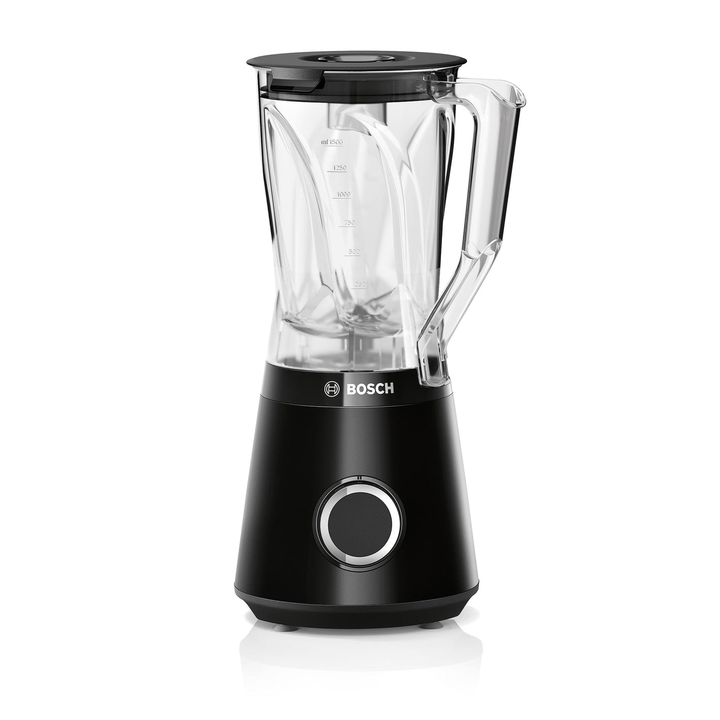 Bosch MMB6141B Standmixer VitaPower Serie 4, 1200 W, 30,000 U/min, 1,5 L Behälter Tritan, Schwarz & Set ToGo-Flasche MMZBTK1B, Smoothie-ToGo-Flasche