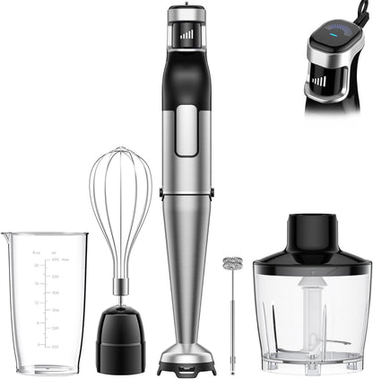 DOMO DO1089M Mixer-Set 3-in-1 600 W inkl. Messbecher weiss/grau