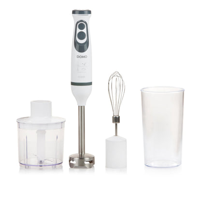 DOMO DO1089M Mixer-Set 3-in-1 600 W inkl. Messbecher weiss/grau