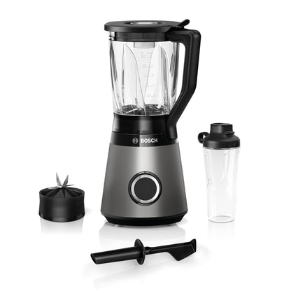Bosch Standmixer VitaPower Serie 4 MMB6174S, 1200 W, silber & Bosch ToGo-Flasche MMZBT01B, Smoothie-ToGo-Flasche 0,6 L, bruchsicher, robust