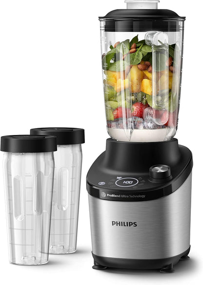 Bosch Vakuum-Standmixer, Smoothie Maker, 37.000 U/min, 1000 W, 4 Automatikprogramme, Vakuum- Frischhaltebehälter, VitaPower Serie 8 MMBV622M