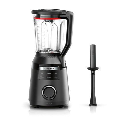 Bosch Standmixer VitaPower Serie 4 MMB6141B, Edelstahl-Klingen Made in Germany, 1,5l 1200 W, schwarz & Bosch ToGo-Flasche MMZBT01B