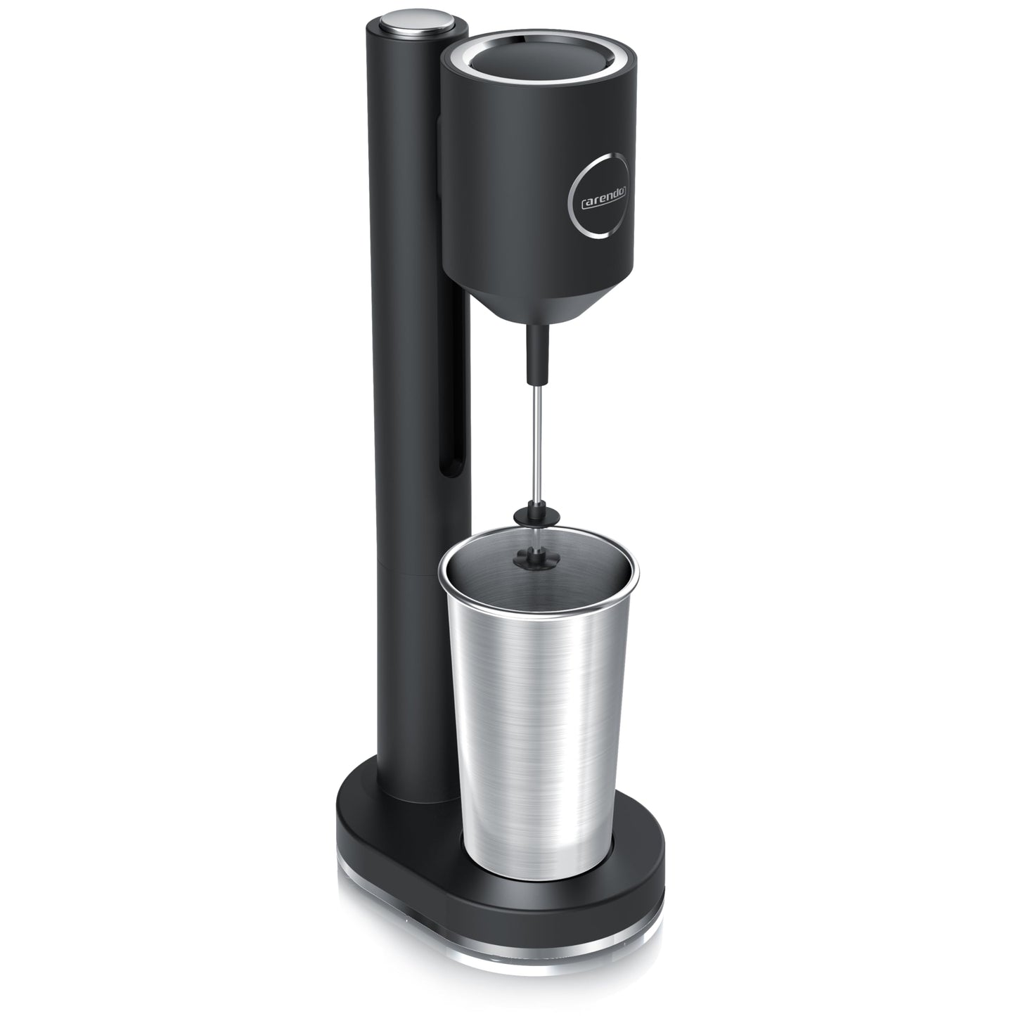 Clatronic® Barmixer u. Milchaufschäumer | Smoothie Maker | 650ml Edelstahlbehälter | praktischer Becherhalter | Mixer | 2 Geschwindigkeitsstufen |