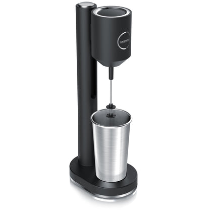 Clatronic® Barmixer u. Milchaufschäumer | Smoothie Maker | 650ml Edelstahlbehälter | praktischer Becherhalter | Mixer | 2 Geschwindigkeitsstufen |