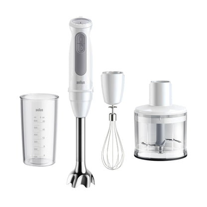 DOMO DO1089M Mixer-Set 3-in-1 600 W inkl. Messbecher weiss/grau