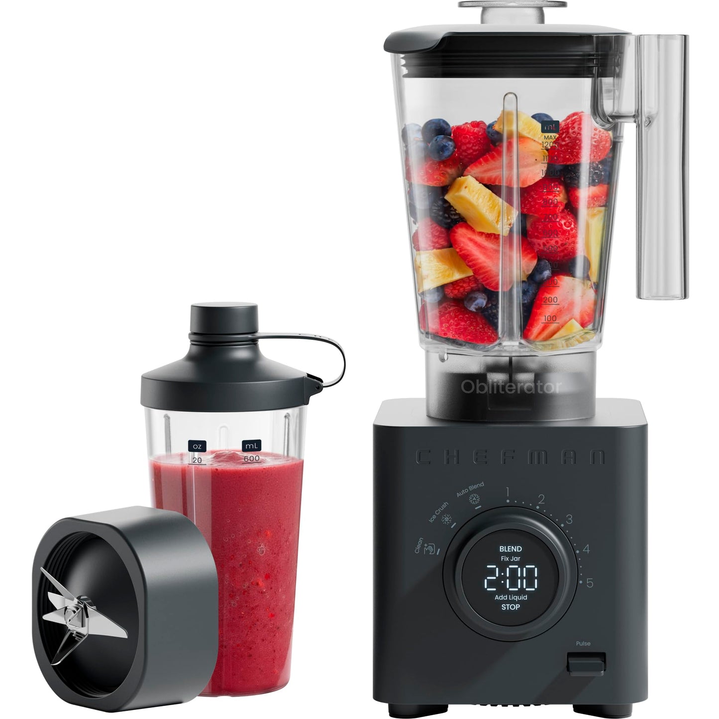 Steba Standmixer MX 4 PLUS | 1200 W Hochleistungsmotor | Hitzebeständiger Glasbehälter mit 1,75 L Volumen | 3 Automatikprogramme (Smoothie, Crushed