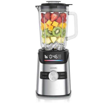 Arendo - Standmixer 2000 Watt mit Touchpanel - Hochleitungsmixer - 2L - 9 Geschwindigkeitsstufen – max. 24.000 U/min - Pulsfunktion – Timer – 5