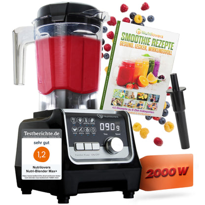 Bosch Vakuum-Standmixer, Smoothie Maker, 37.000 U/min, 1000 W, 4 Automatikprogramme, Vakuum- Frischhaltebehälter, VitaPower Serie 8 MMBV622M