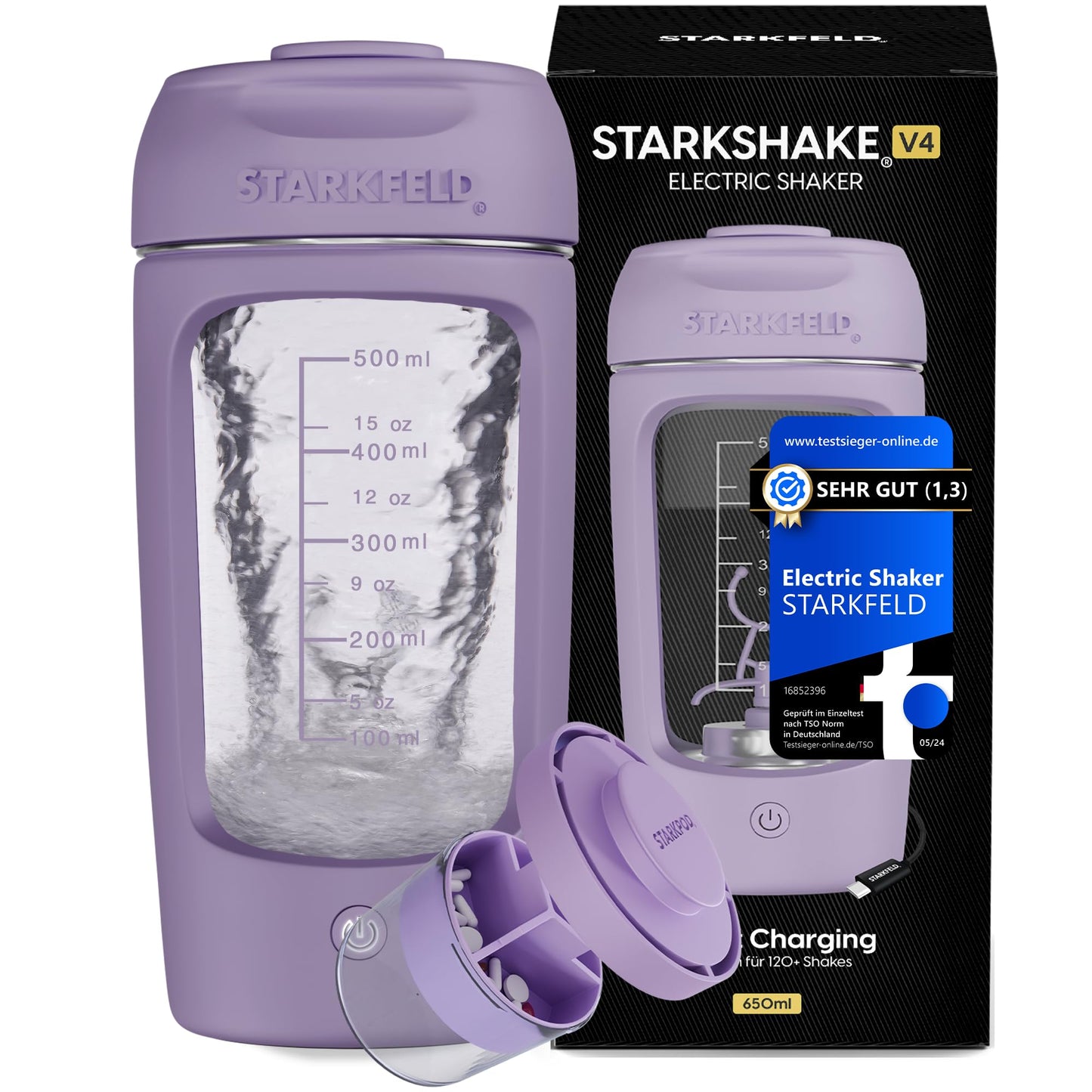 Clatronic® Barmixer u. Milchaufschäumer | Smoothie Maker | 650ml Edelstahlbehälter | praktischer Becherhalter | Mixer | 2 Geschwindigkeitsstufen |