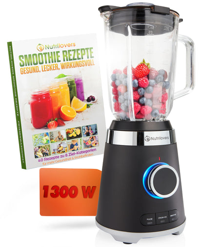 WMF Kult Pro Standmixer, 25.000 U/min, 1.400 Watt, Glasbehälter 1,8 l, Mixer Hochleistungsmixer, Smoothie-, Ice Crush- und Intervall-Funktion